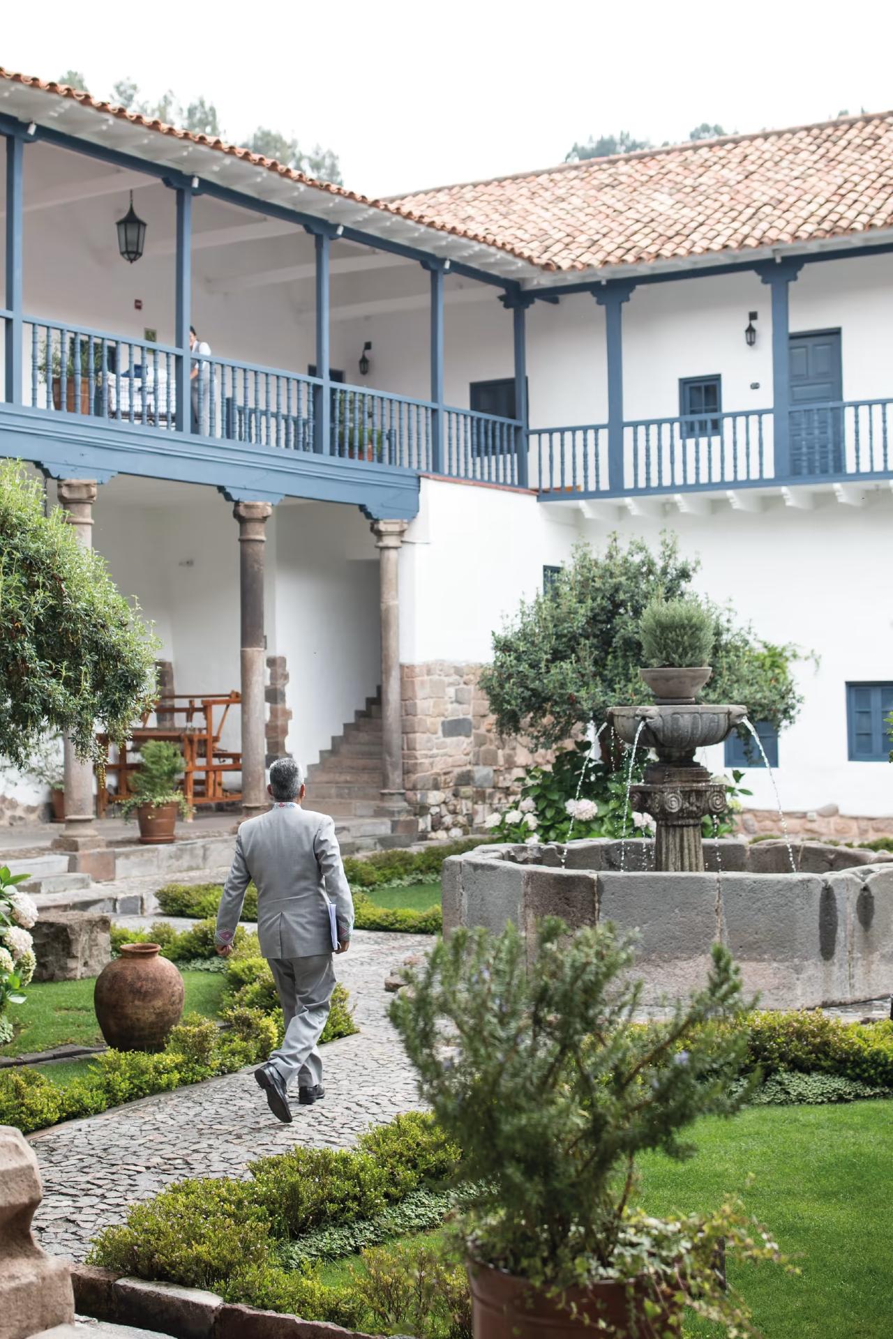 "Courtyard, Belmond Palacio Nazarenas, Peru"/>